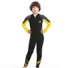 Swim Wear 2,5 mm Neopren-Neoprenanzug für Kinder, langärmelig, zum Surfen, winddicht und warm, Sonnenschutz, Schnorchelanzug