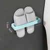 Wall Mounted Shoe Rack Organization Punch-free Shoes Hanger rails hooks Slippers kitchen Storage Racker Shelf Hanging Holder Bathroom Organizer