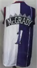 Ретро Баскетбол Трейси McGrady Vintage Jersey 1 MT.zion Christian Wildcats Кэджион Все сшитые Команда Цвет Красный Белый Черный Фиолетовый Синий для Спорт Вентиляторы Мужчины Продажа