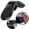 L Type Magnetic Car Phone Holder Air Vent Clip Phone Stand Mount for iPhone Samsung Huawei GPS Universal with Retail Package6324620