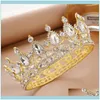 Bijoux de cheveux bijoux pinces à cheveux Barrettes plaqué or strass princesse diadème pour mariage cristal couronne bal Pageant bandeau casque