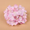 Flojery Silk Hydrangea Heads Artificial Flowers for Home Wedding Decor Colorful Decorative Flower Head DIY Party Arch Background Wall