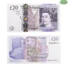Kağıt para oyuncakları İngiltere pound gbp İngiliz 10 20 50 hatıra pervane kopya film banknotları çocuklar için oyuncak Noel hediyeleri veya video filmleri266f