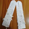 Appliques de dentelle Perles Gants nuptiales Blanc Blanc Long Longueur Longueur sans doigt Gants de mariage élégants Gants de mariage