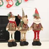 Kerst decoratie pop zachte kerstman elanden sneeuwpop pluche poppen xmas gift speelgoed flexibele venster vertoning mooie ornamenten