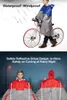 Qian portable raincoat men's and women's outdoor poncho backpack reflective design bike climbing travel rain cover