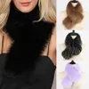 10 Kolory Zimowe Ciepłe Fur Collar Ciepłe Szalik Dla Kobiet Płaszcz Odpinany Faux Fox Fur Sarf Collar Hat Akcesoria Prezent H0923