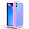 3 W 1 Robot Case Telefon Obrońcy Przezroczysty tylna pokrywa Wyczyść Protector dla iPhone 12 Pro Max 11 11Pro X XR XS Samsung Galaxy Note20 Ultra S21 S21Plus Note10 S10Plus