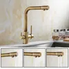 Antique Bronze Kitchen faucets 360 Rotate Swivel Faucet Cold Water Tap Mixer Kitchen Sink Faucet ELK331 210724