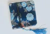 Quadratische chinesische Seidefleck Mix 12colors Schmuck Display Verpackung Tasche Reißverschluss Hochzeitsfeier Gunst Geschenk Tasche