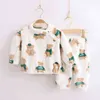 Coral Fleece Pigiama per bambini Homewear Ragazzi Ragazze Inverno Pigiama per bambini Set Flanella calda Baby Sleepwear Girl Boy 211130