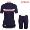 Mulheres camisa de ciclismo RCC Rapha Pro Team bicicleta de estrada tops bib shorts terno verão secagem rápida Mtb roupas de bicicleta esportes ao ar livre unifor302t