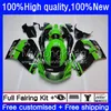 Feedings para Suzuki SRAD GSXR 750 600 CC GSX-R750 600cc 750cc 96-00 Bodywork 16No.4 GSX-R600 Green Black GSXR600 96 97 98 99 00 GSXR750 1996 1997 1998 2000 Bodys Kit