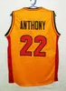 22 CARMELO ANTHONY Oak Hill High School Basketball-Trikot, individuell genäht, mit beliebiger Nummer und Namen