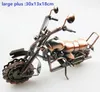 Modèle de moto rétro moteur Bronze fait à la main moteur métal décoration accessoire Vintage décor à la maison enfant jouet Figurine fer garçon cadeau C0220