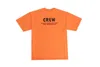 OVERSIZED T-SHIRT Logo CREW Print Cotton T-shirt Men Short Sleeve T Shirts Slim Fit Hip Hop Streetwear Tees Fashion Women Tops DY85520