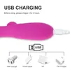 NXY Dildos Rabbit Vibrator 10 Modes G Spot Vagina Shocker Sex Produkt USB Uppladdningsbar Kvinnlig Onani Dildo Toy For Woman 1120