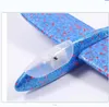 48cm LED DIY Kids Toys Hand Throw Flying Glider Planes Foam Aeroplane Model Party Bag Fillers Plane Game outdoor children favorite8127813