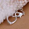 Pendant Necklaces 925 Sliver Fashion Jewelry Heart Necklace For Women Daily Party Accessories Trendy Wedding Anniversary Gift