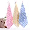 Handduk 3pcs Striped Vuxen Plaid Handkerchief Barnhanddukar Saliv ansikte Badrum Liten Toalla Microfibra W015