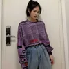 Houzhou 힙합 스웨터 여성 면화 가을 패션 후드 한국어 스타일 느슨한 긴 소매 streetwear 섹시한 풀 오버 210805
