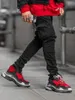 Męskie dżinsy ICCLEK 2021 Małe stopy Skinny Ułożone Patchwork Mens Street Wear Biker Men