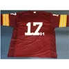 001 CUSTOM # 17 BILLY KILMER camiseta retro universitaria roja tamaño s-4XL o personalizada con cualquier nombre o número de camiseta