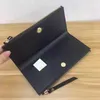 Portefeuille entièrement classique des dames longs pour femmes Multicolor Coin Purse Carte Packder Package Organizer Portefeuille Dames Zipper portefeuille POC250G