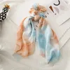 Wstążka Scrunchies Tie-barwiony Szyfonowe Zespoły Do Włosów Elastyczne Kobiety Dziewczyny Pierścień Włosów Koło Moda Scrunchy Ponytail Uchwyt Akcesoria do włosów M3352