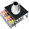 36 Kornkapslar Förvaringsorganiserare med glidlåda Stativ Praktiska kaffebådhållare för kaffekapselhyllor 210315
