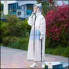 Raincoats Hushåll Sundries Home GardenRaincoats Lång bärbar regnrock Vattentät stor unisex ADT Outdoor Hooded Poncho Motorcykeltran