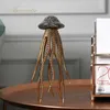 AQUMOTIC Big Squid Strona główna Dekorcita 1 PC Duże Cute Ośmiornica Decor Resin Shell Złoty Morze Zwierzę Do Sypialni Tabletop Akcesoria 210727