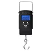 50 kg / 10g LCD Scale de suspension numérique Mini Mini Pocket Pocket Fishing Hook Scales pour la pesée extérieure du ménage
