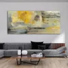 Pittura a olio gialla astratta stampata su tela Modern Home Decor Wall Art Immagini per soggiorno Poster e stampe dorati