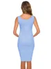 Waist Knit Ruched Side Bodycon Maternity Dresses Casual Pregnancy Tank Dress Sleeveless Summer Mama Elegant Clothes Pregnant G220309