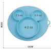 NOUVEAUSilicone Enfants Cartoon Vaisselle Ensemble Bébé Dîner Bol Enfant Dîner Assiette Bébé Formation Bol Cuillère Fourchette Chute Bébé Fournitures RRD11636