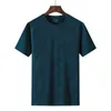 Summer Ice Silk Quick Drying Short Sleeve T Shirt Men O Neck Casual Breathable Lightweight Sports ops 210629