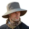 Szerokie brzegowe czapki wodoodporne Hat Summer Summer Men Men BOONIE BOCE Outdoor UV Protection Panama Safari Hunting Wędrówki