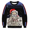 MEN039Sセーター醜いクリスマスセーター3D面白いプリントジャンパートップスメンズ秋の長袖クルーネックホリデーパーティーXMAS SW9387419