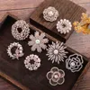 Broche broche strass cristal perle fleur broches pour mariage mariée fête ronde Bouquet bricolage strass accessoires fête