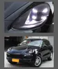 مصابيح LED خلال النهار ل Cayenne LED الأمامي 2011-18 Porsche DRL إشارة انعطاف العدسة العاطفة