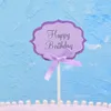 Cupcake Birthday Cake card Blank Cupcake Flag inserimento Decorazione per la festa Segni alimentari colorati Forniture per la cottura 5 pz / lotto T2I53185
