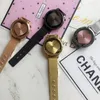Wristwatches 4 Colors Personality Hollow Out Love Hearts Dial Couples Quartz Watch, Contracted Steel Mesh Belt Female Girls Watch