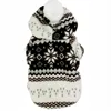 Hot Soft Winter Ciepły Pet Dog Odzież Boże Narodzenie Zima Przytulny Snowflake Dot Kostium Kostium Kurtka Teddy Hoodie Płaszcz dla małych pies 5493 Q2