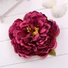 14cm Peony Flower Head Silk Artificial Large Flowers For Bohemian Hair Accessories Wedding DIY Decorative Wreath Fake Floral Wall