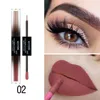 missyoung 2 in 1 pearlescent eye shadow and matte non-stick cup lip gloss long lasting waterproof velvety matte lipstick