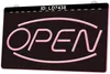 LD7438 Open Shop Bar Pub Club 3D Гравировка Светодиодный световой знак оптом и в розницу