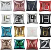 Sequin PillowCase Sequins Cushions Cover Reversible Pillow Covers Sofa Car Cushion for Office Home Decoration Free