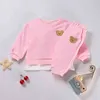 Barn Boutique Outfits Kids Sport Wear Bear Broderi Sweatshirt + Byxor 2 Piece Suit Boys Tracksuit Toddler Girl Clothes Set 211224