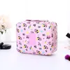 Storage Bags Waterproof Cosmetic Bag Women Beauty Makeup Pouch Organizer Large Capacity Flower Llama Printed Travel Toiletry Case